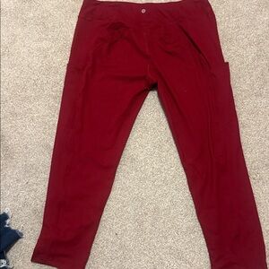 lululemon athletica Red Leggings